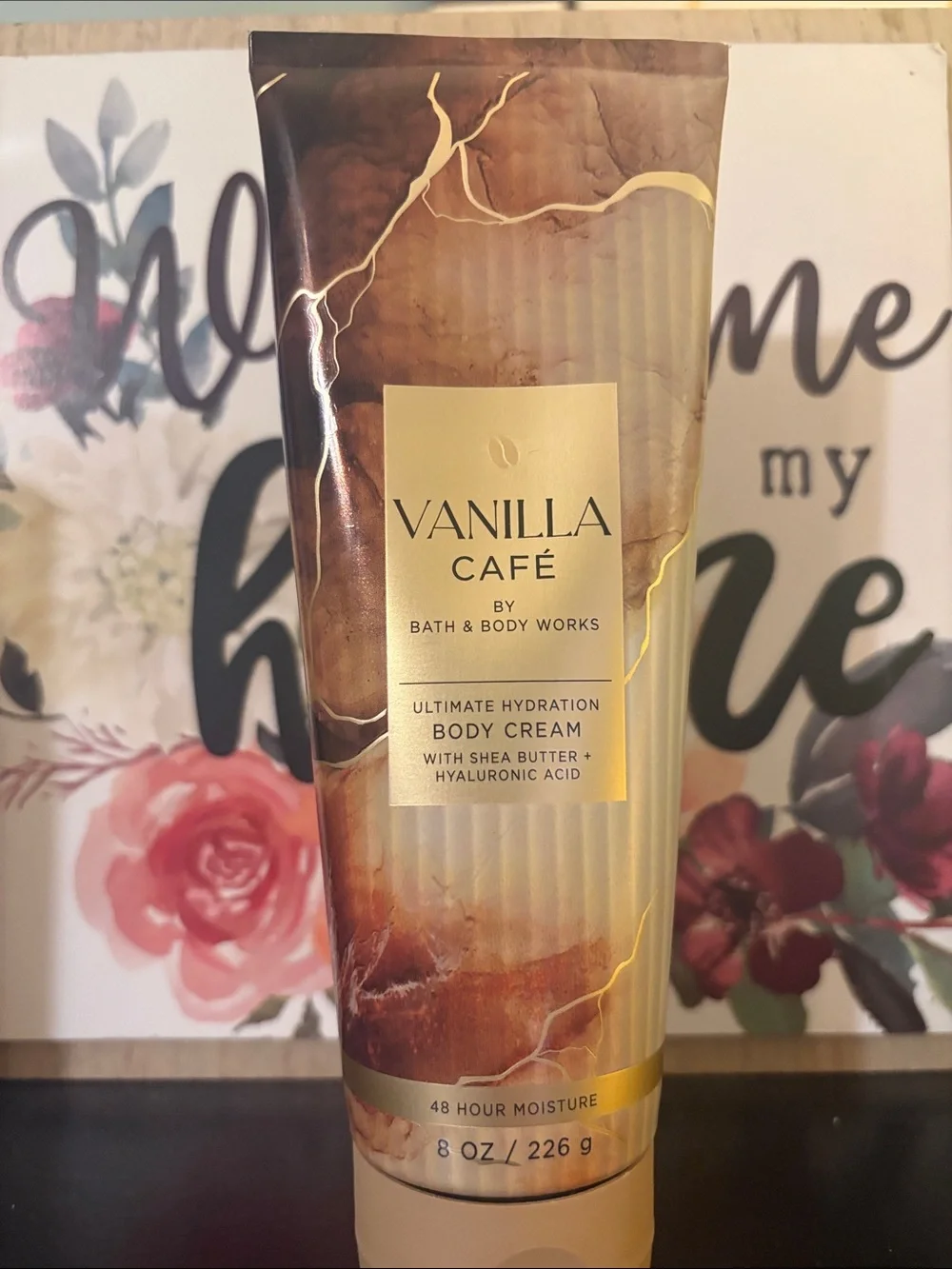 Bath & Body Works Vanilla Café Ultimate Hydration Body Cream - Brown/Gold